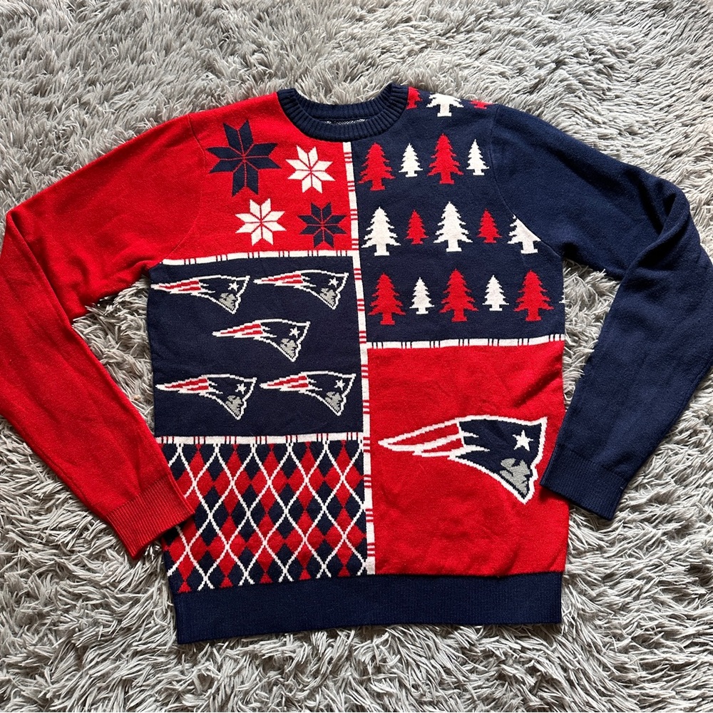 New England Patriots Christmas Sweater